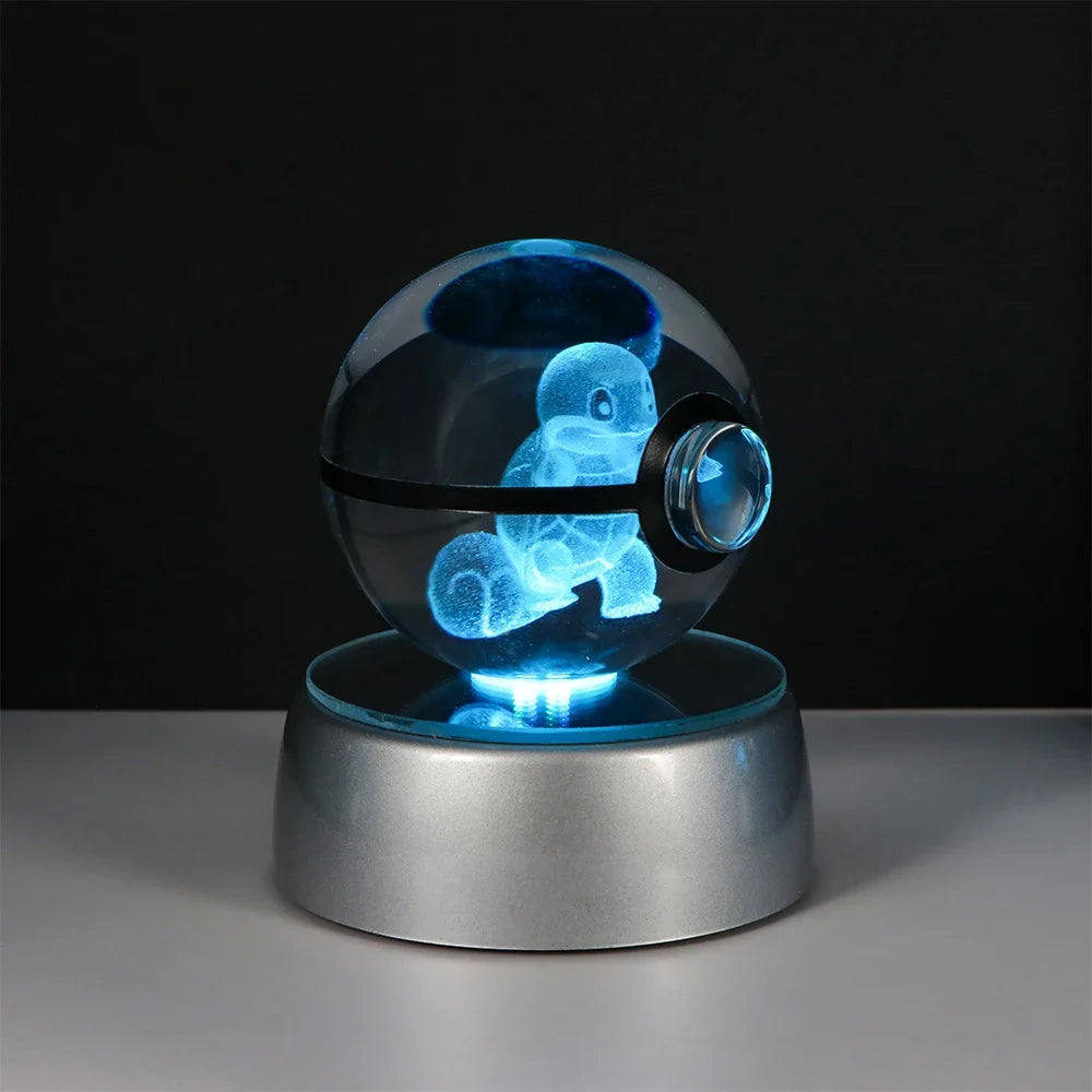 Pokémon 3D Crystal Ball LED – Pikachu, Gengar, Eevee, Mewtwo