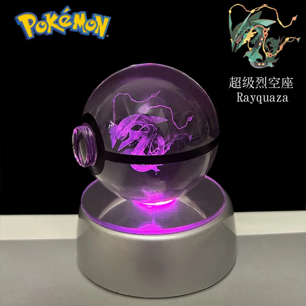 Pokémon 3D Crystal Ball LED – Pikachu, Gengar, Eevee, Mewtwo