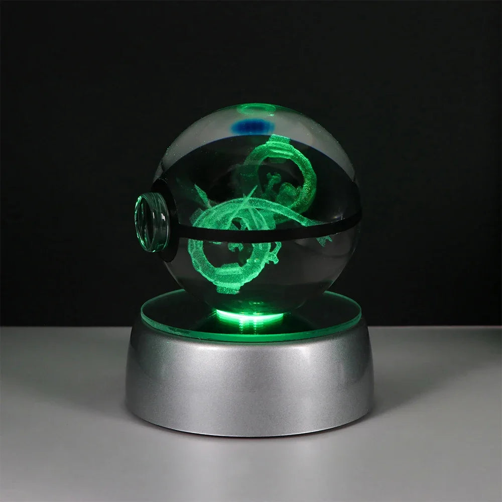 Pokémon 3D Crystal Ball LED – Pikachu, Gengar, Eevee, Mewtwo