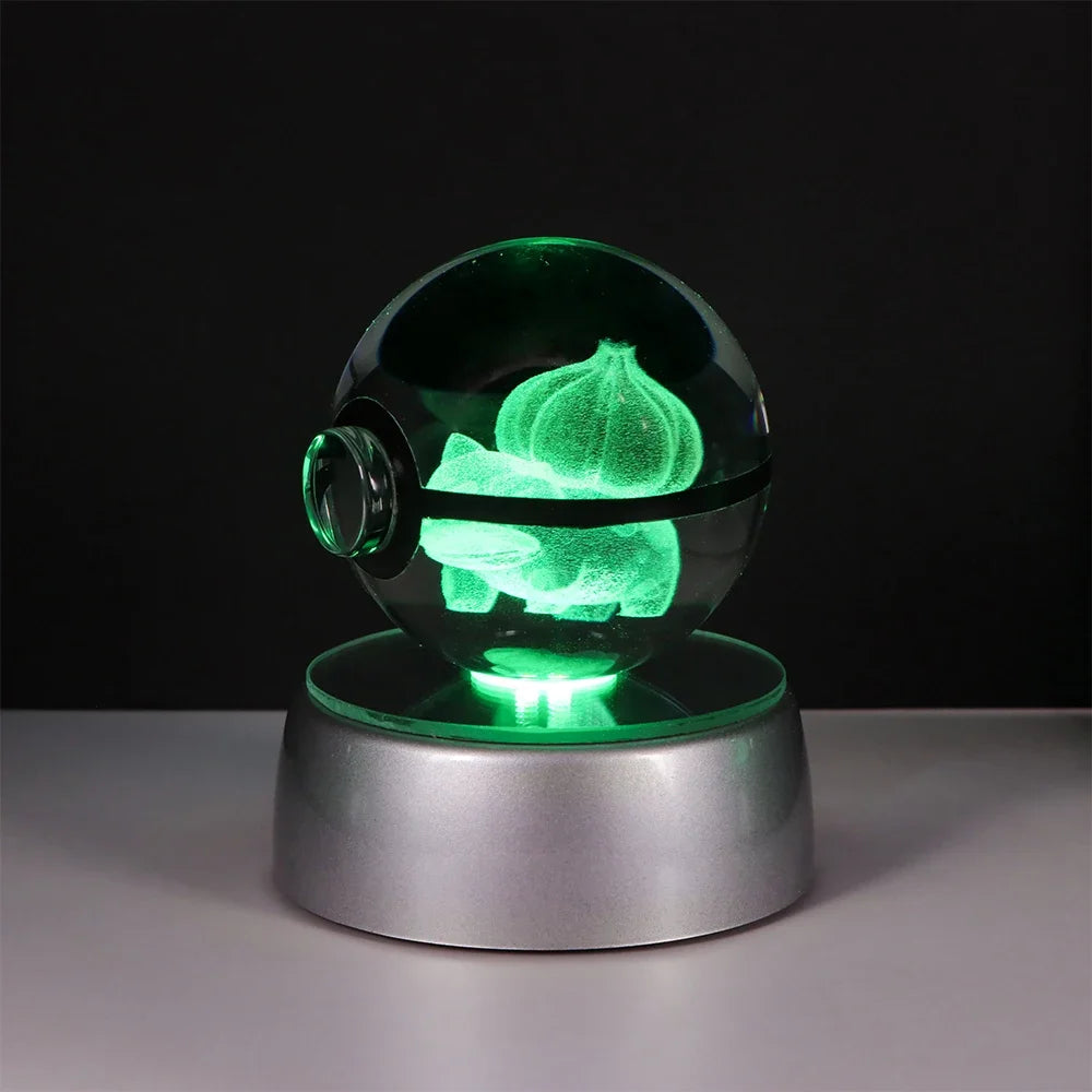 Pokémon 3D Crystal Ball LED – Pikachu, Gengar, Eevee, Mewtwo