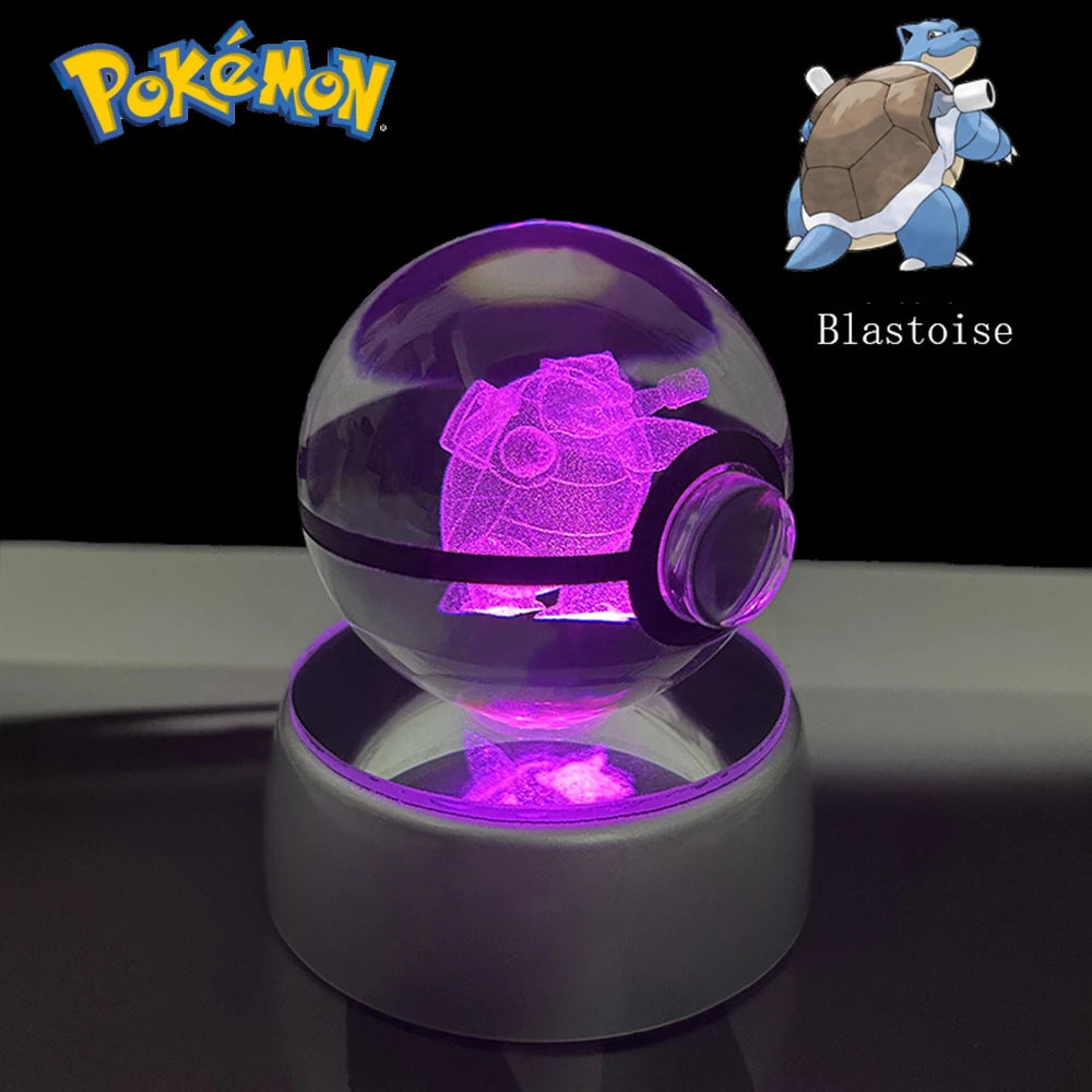 Pokémon 3D Crystal Ball LED – Pikachu, Gengar, Eevee, Mewtwo