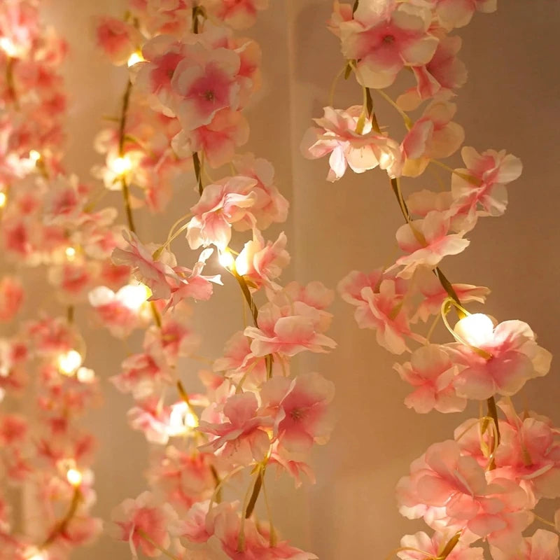 180cm Artificial Sakura Flower Vine – Wedding, Home & Garden Decoration