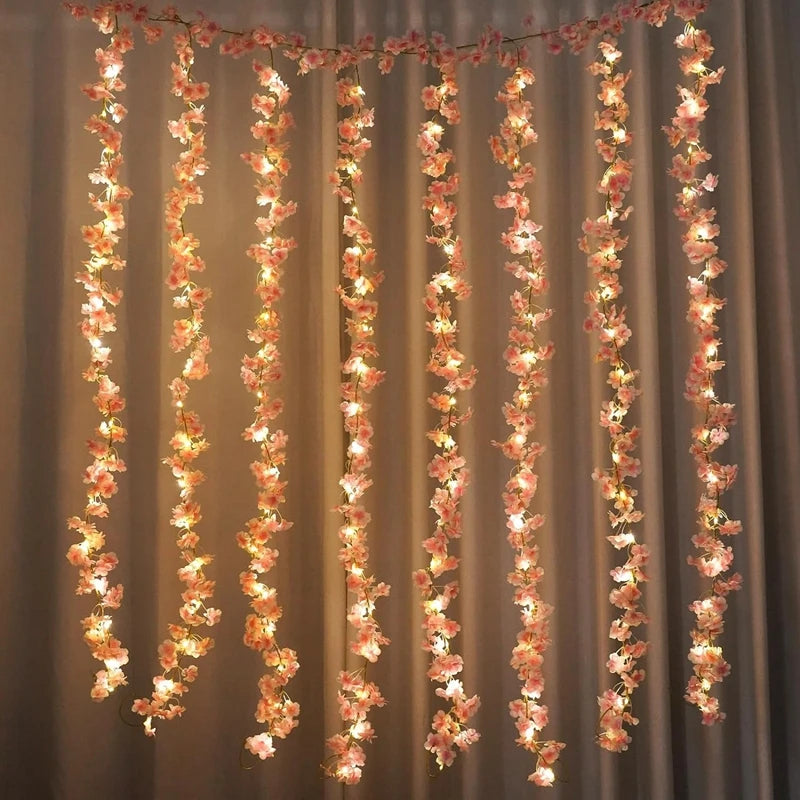 180cm Artificial Sakura Flower Vine – Wedding, Home & Garden Decoration