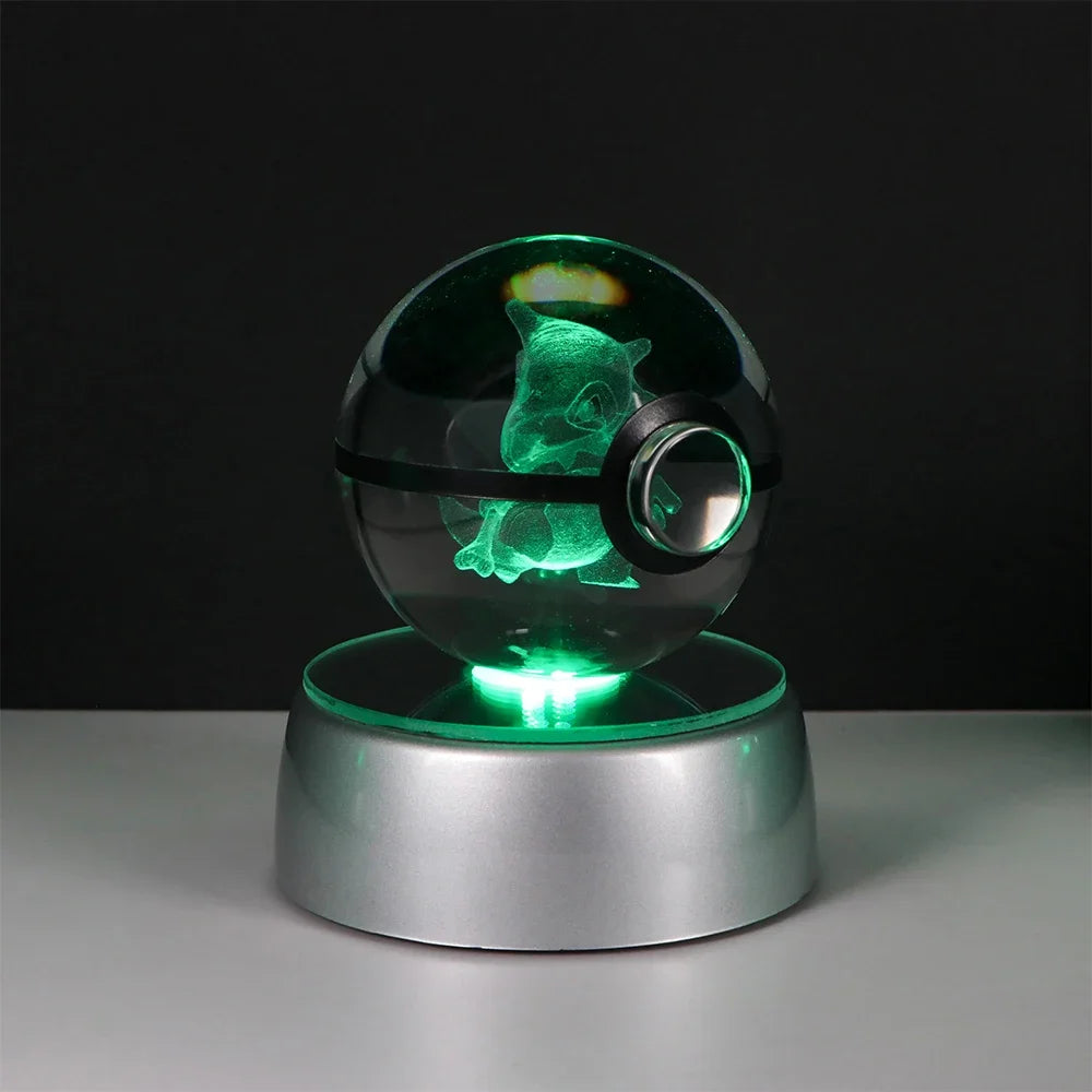 Pokémon 3D Crystal Ball LED – Pikachu, Gengar, Eevee, Mewtwo